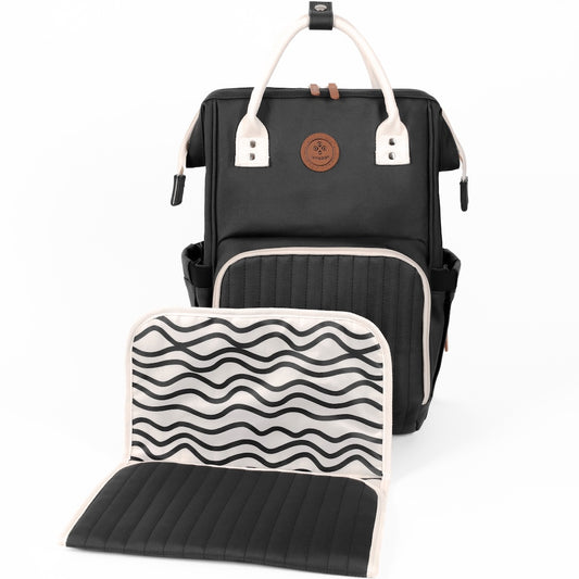 Richie Diaper Backpack - Black Licorice