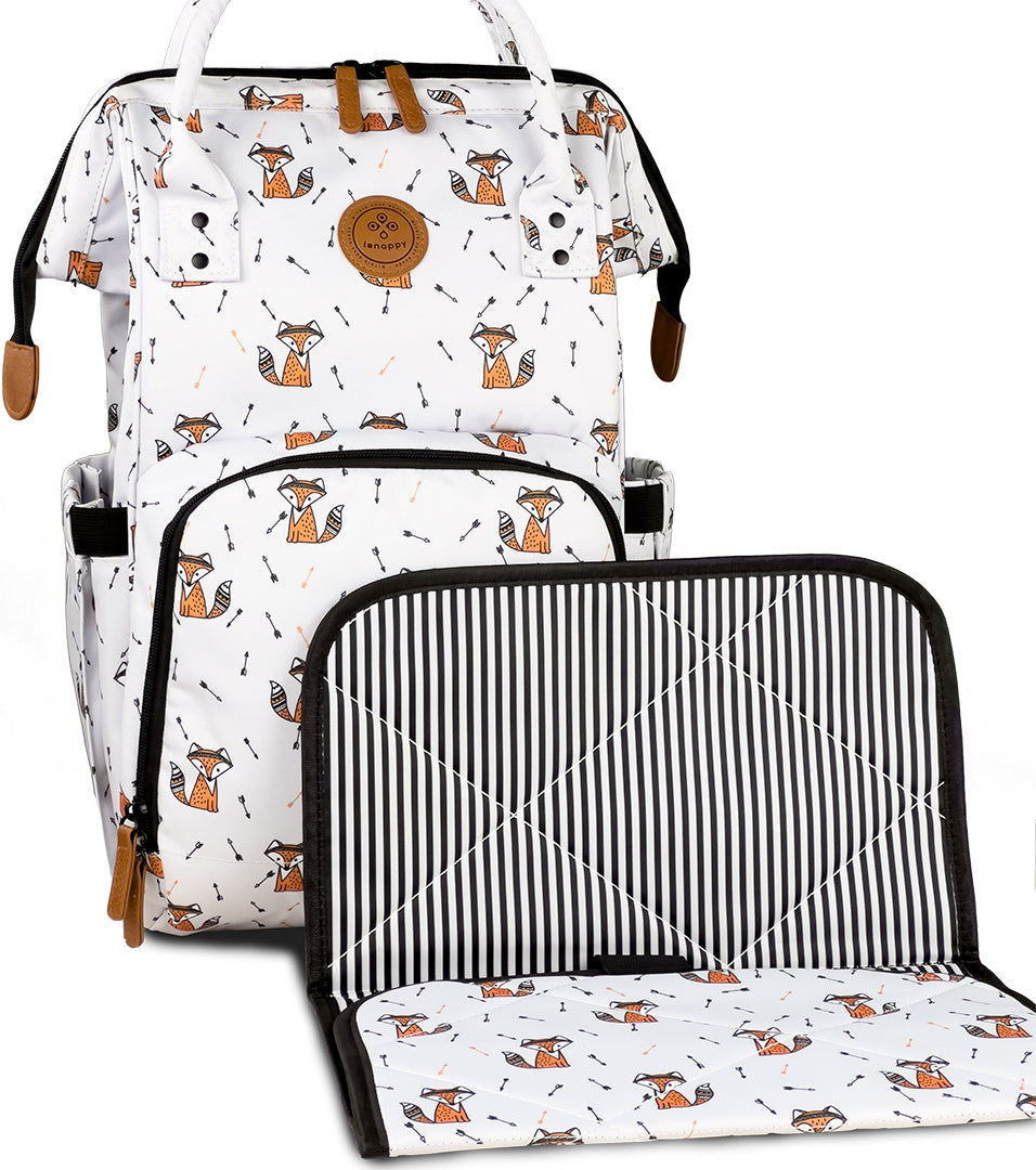 Fox Baby Diaper Nappy Changing Family Large Backpack Bag 
