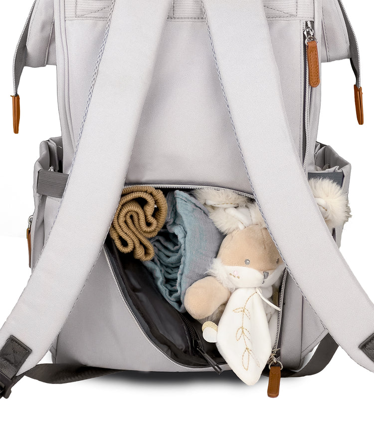 Diaper Bag Backpack Richie Icy Grey Lenappy
