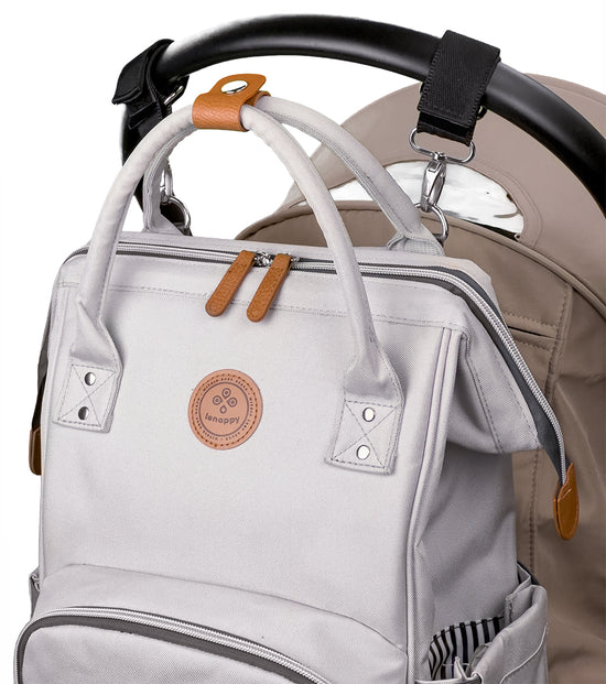 Diaper Bag Backpack Richie Icy Grey Lenappy